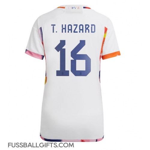 Belgien Thorgan Hazard #16 Fußballbekleidung Auswärtstrikot Damen WM 2022 Kurzarm